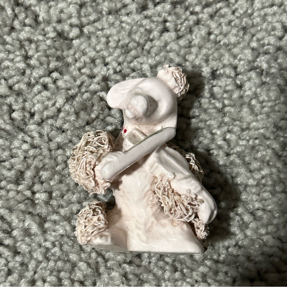 Pink Spaghetti Poodle Playing The Violin Vintage Cute 3’